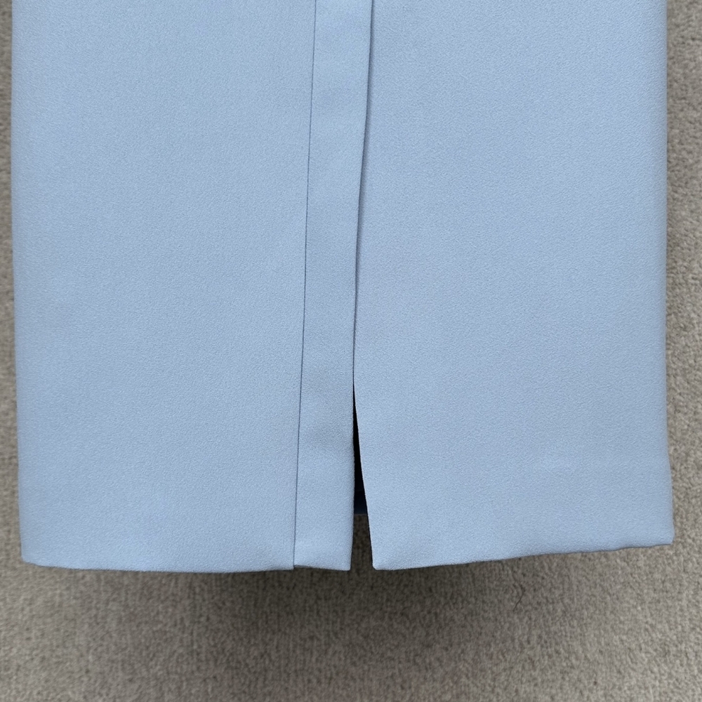 Self-Portrait Blue Crepe Button Midi Dress - Picture 13 of 14